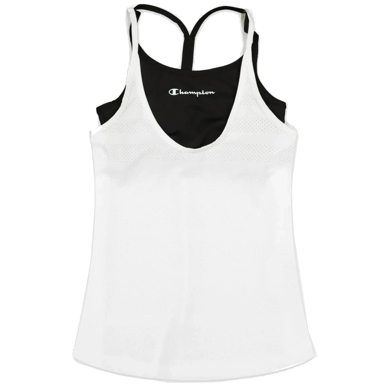 Image of Champion Legacy Womens Tank Top with Bra - white/black