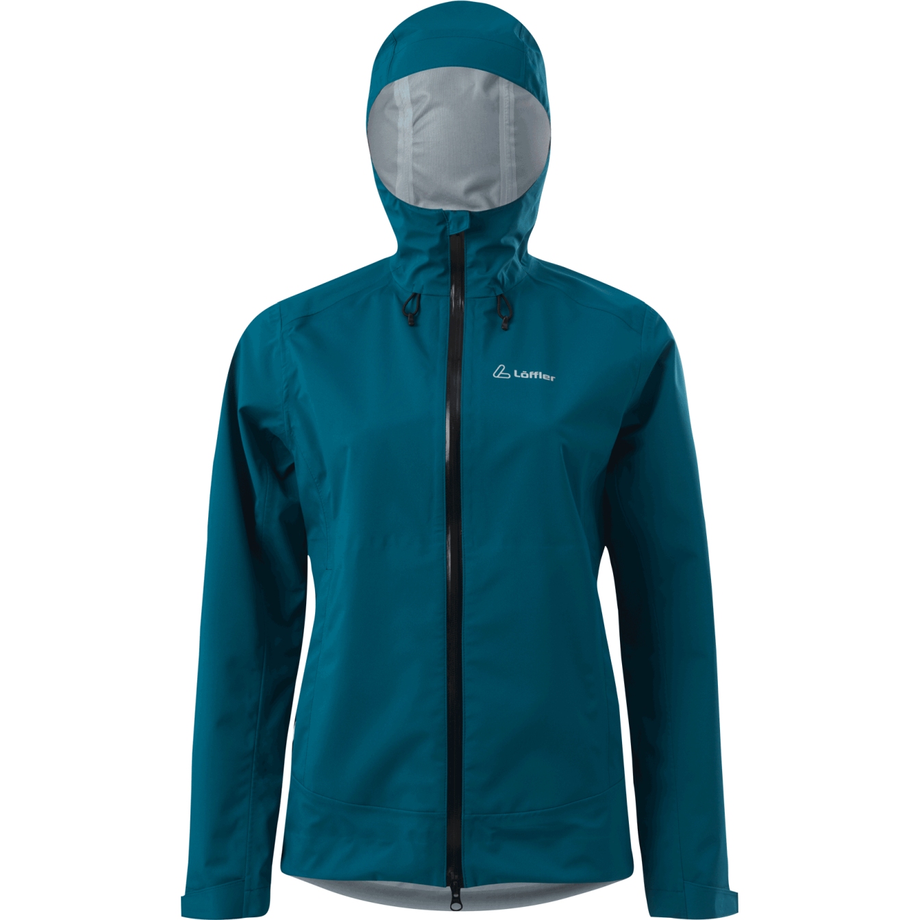 Productfoto van Löffler Severo WPM Protect Fietsjas met Capuchon Dames - blue coral 373