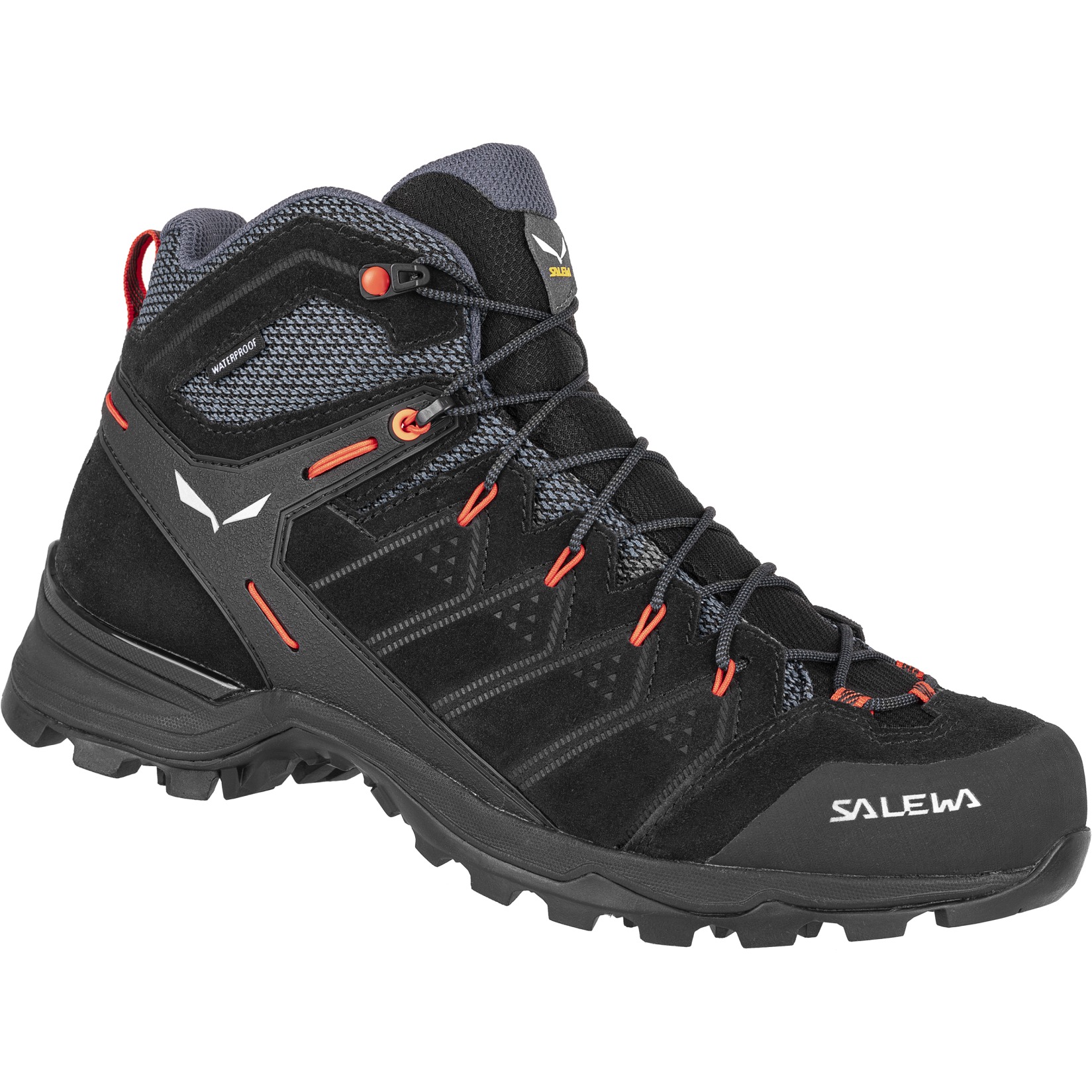 Foto de Salewa Botas de Senderismo Hombre - Alp Mate Mid Powertex - black out/fluo orange 0996