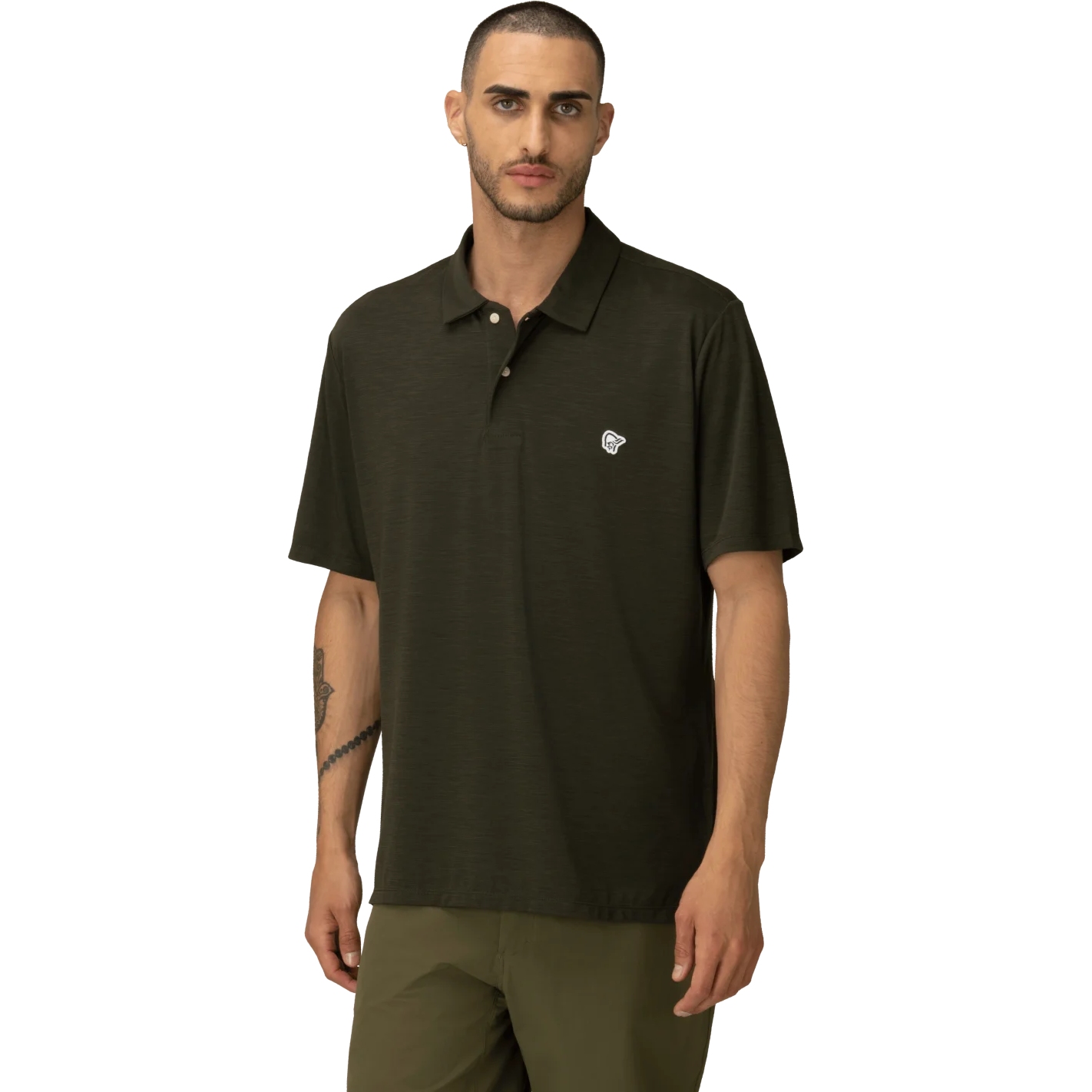 Picture of Norrona femund equaliser merino Polo Shirt Men - Rosin