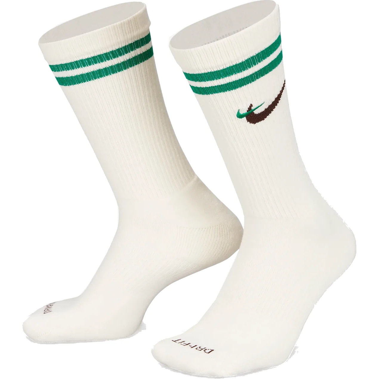 Мягкие носки Nike Everyday Plus Crew - парусина/малахит/черный DQ9165-133