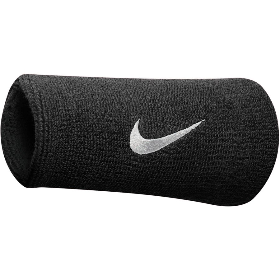 Picture of Nike Swoosh Doublewide Wristbands (2 Pack) - black/white 010