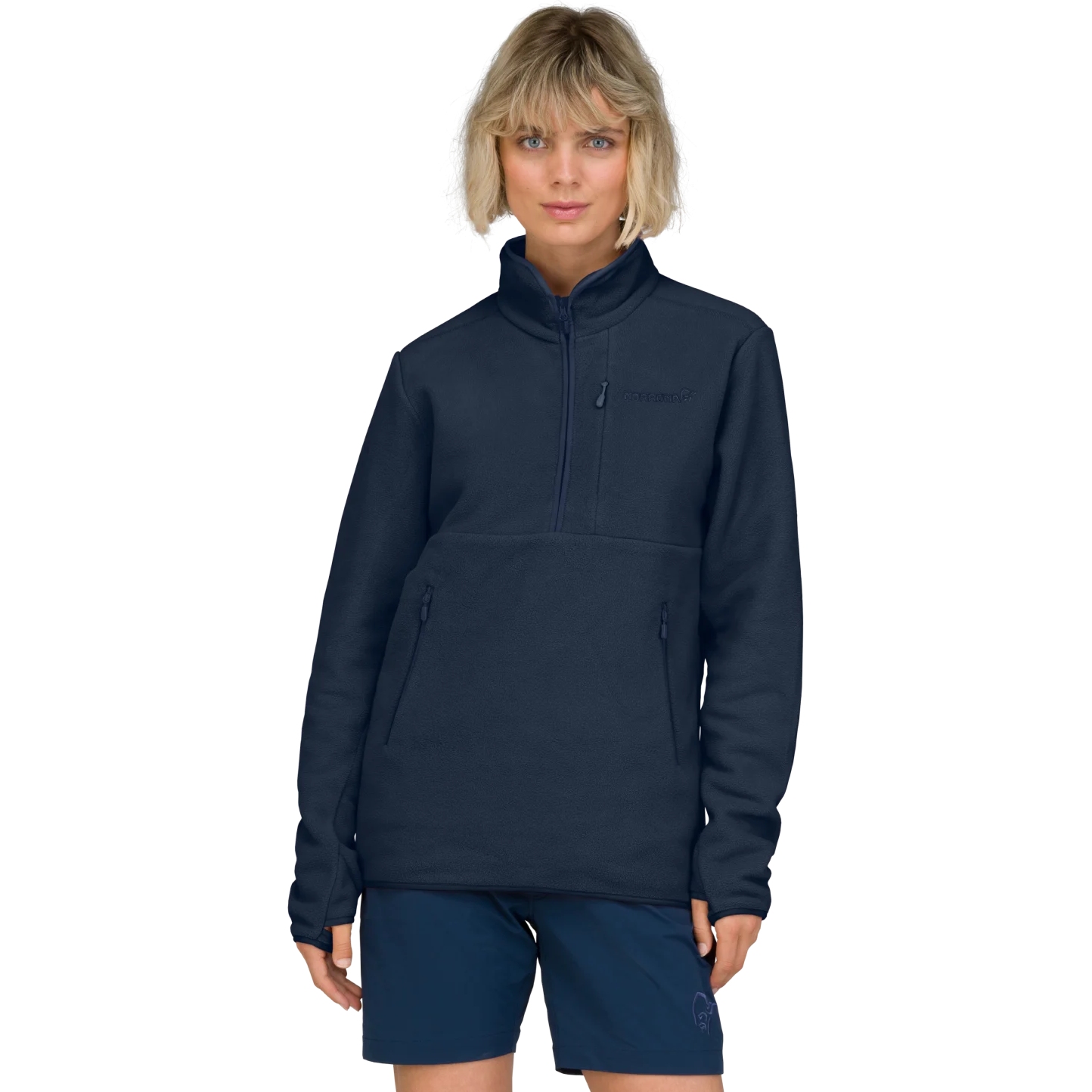 Norrona femund warm2 Half-Zip Pullover Unisex - Indigo Night | BIKE24