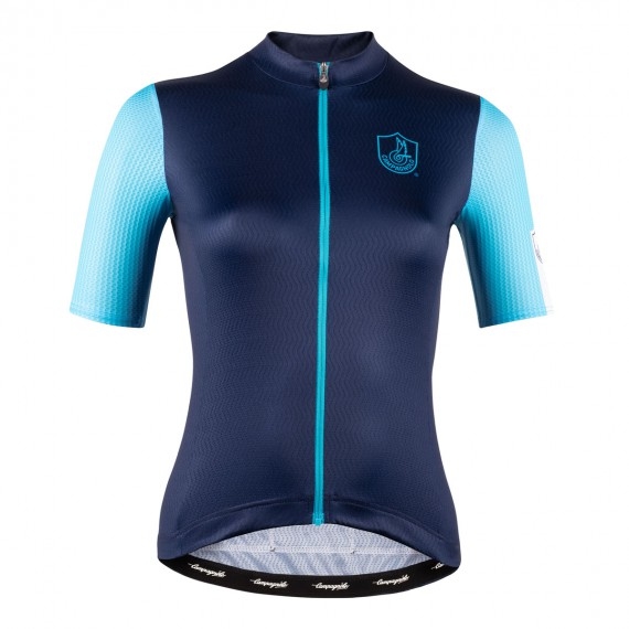 Image of Campagnolo Indio Lady Short Sleeve Jersey - turquoise/blue