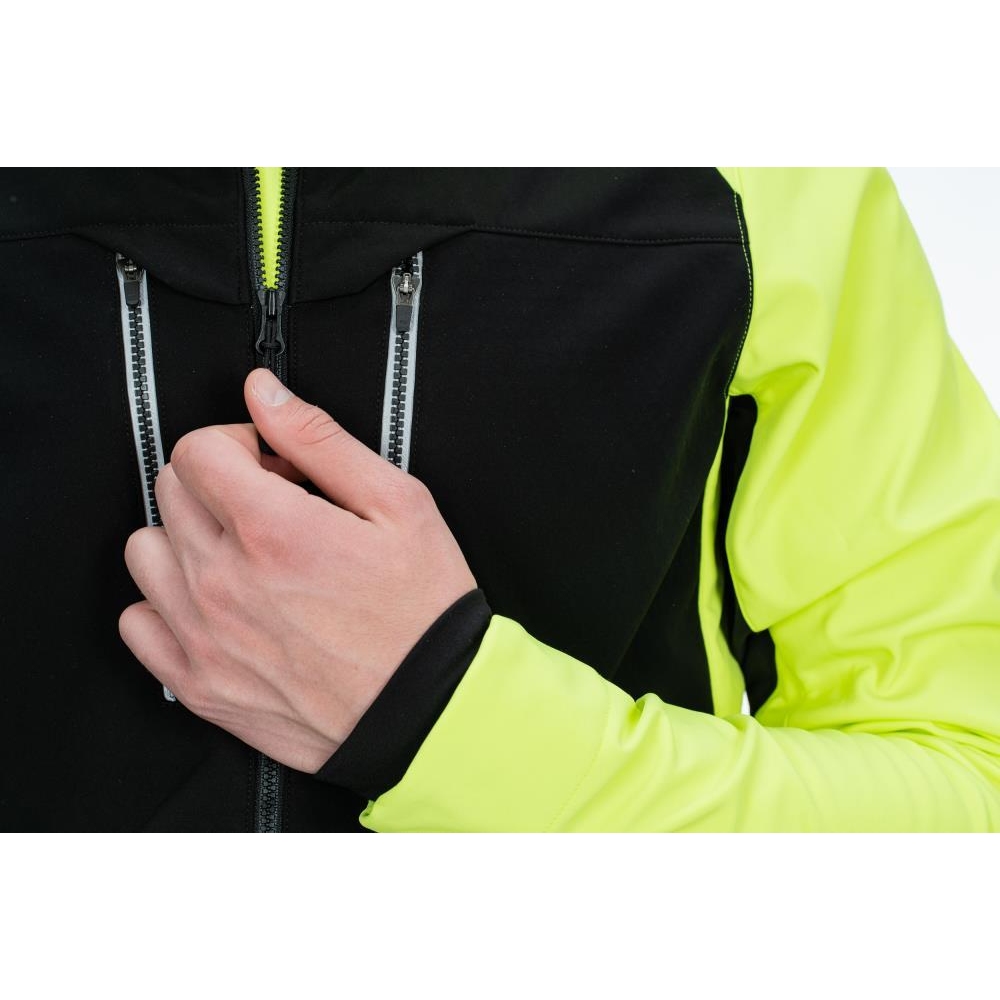 CUBE BLACKLINE 365 Safety Softshell Jacket Men - black'n'neon yellow