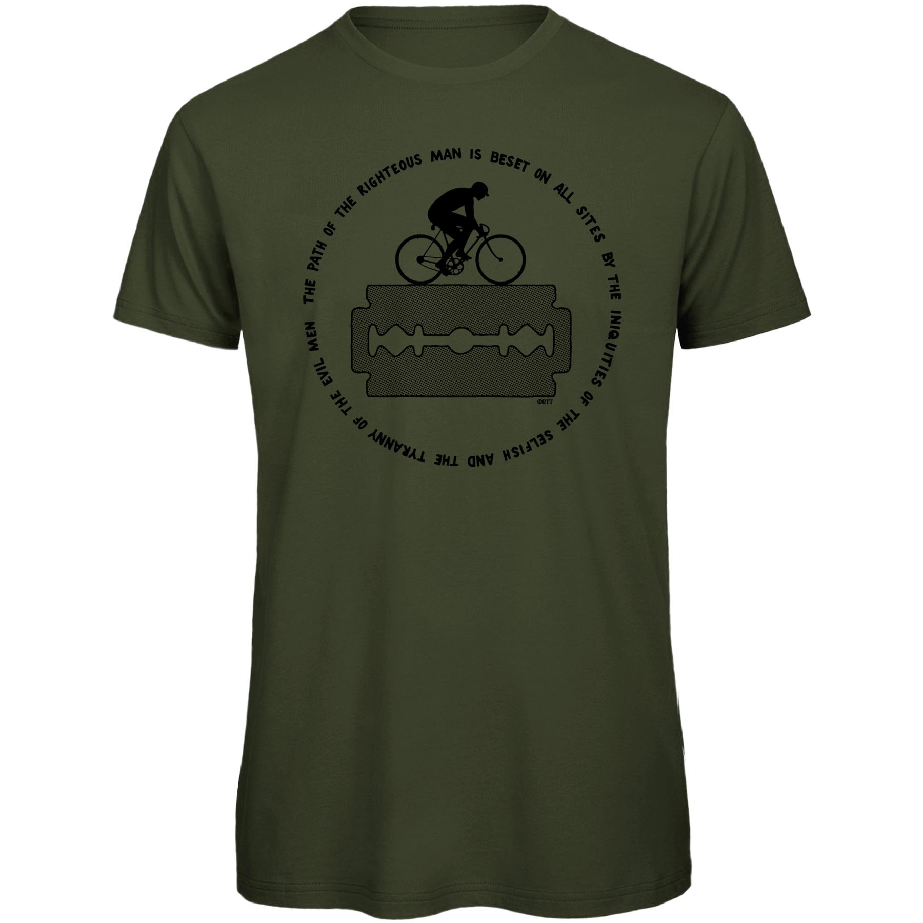 Produktbild von RTTshirts Ezekiel 25:17 Fahrrad T-Shirt Herren - khaki