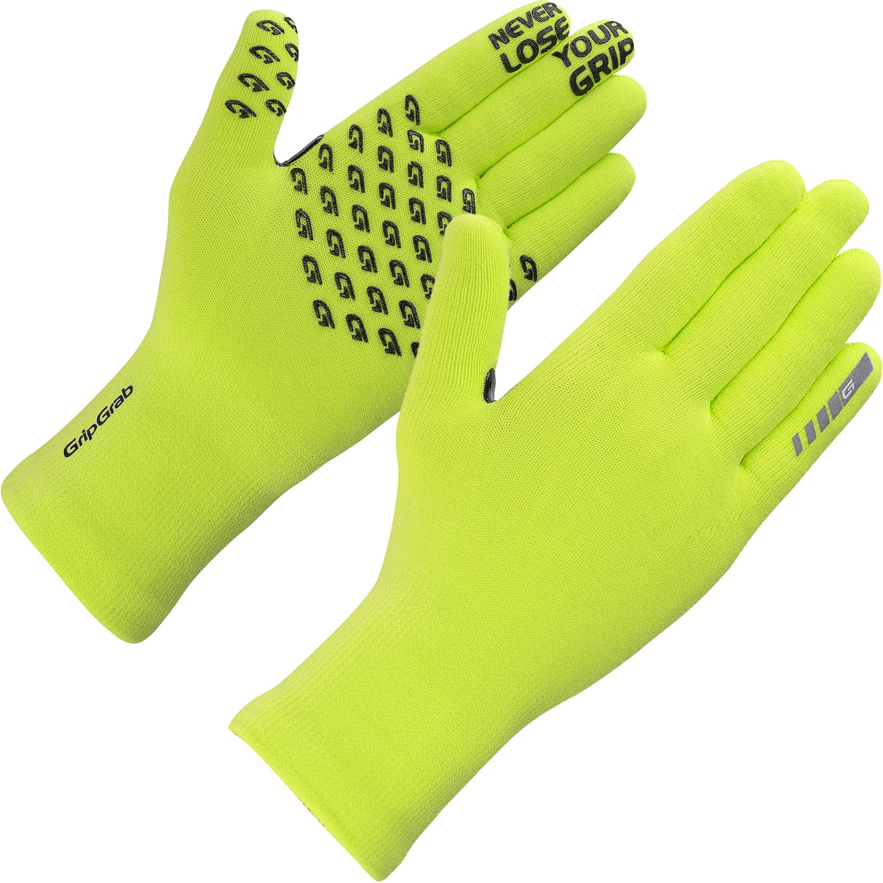 Picture of GripGrab Waterproof Knitted Thermal Glove - Yellow Hi-Vis
