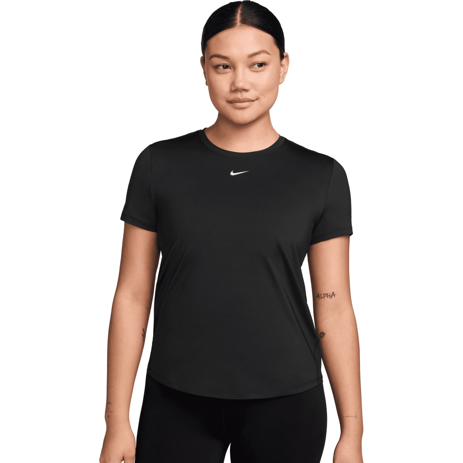 Женский топ с коротким рукавом Nike One Classic Dri-FIT - черный/белый FN2798-013 black