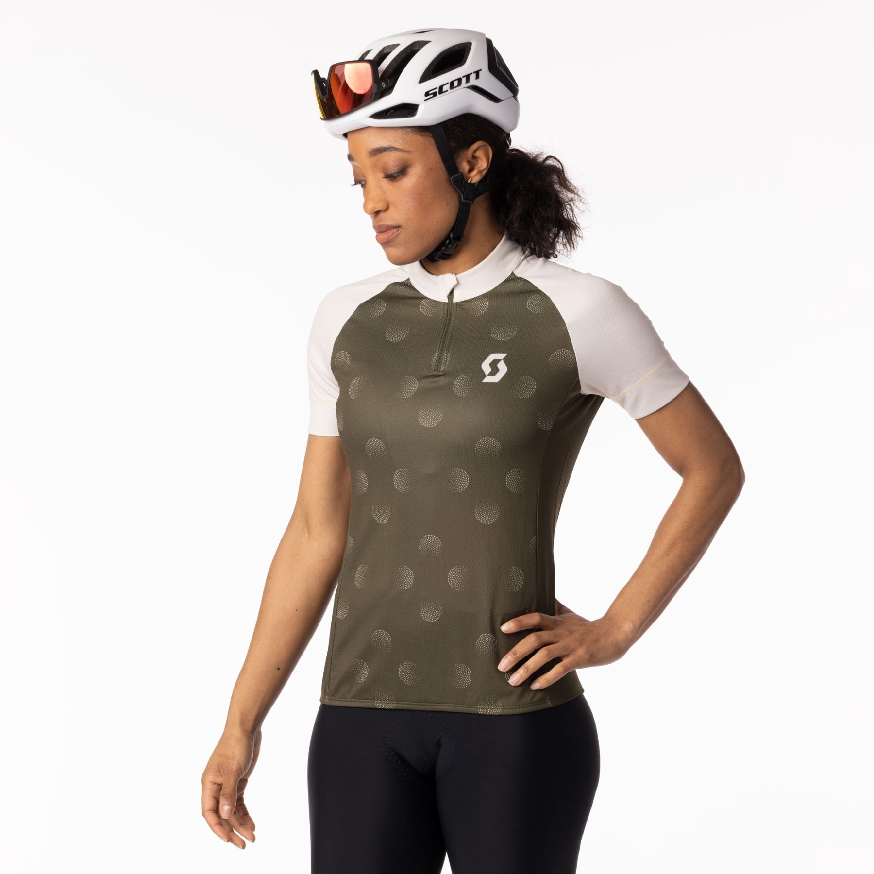 SCOTT Endurance 30 Short Sleeve Jersey Women fir green/soft yellow