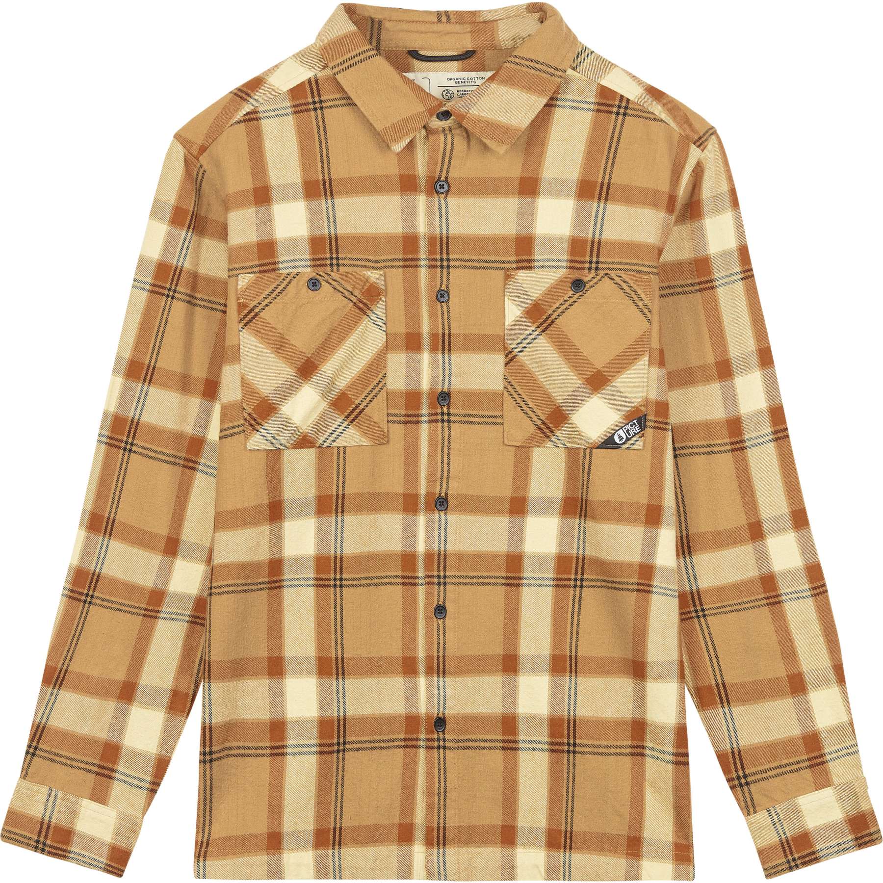 Picture of Picture Relowa Shirt Men - Plaid Wood Ash