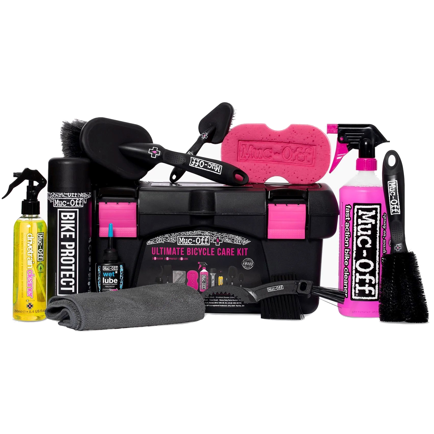 Image of Muc-Off Bicycle Ultimate Cleaning Kit - black/pink