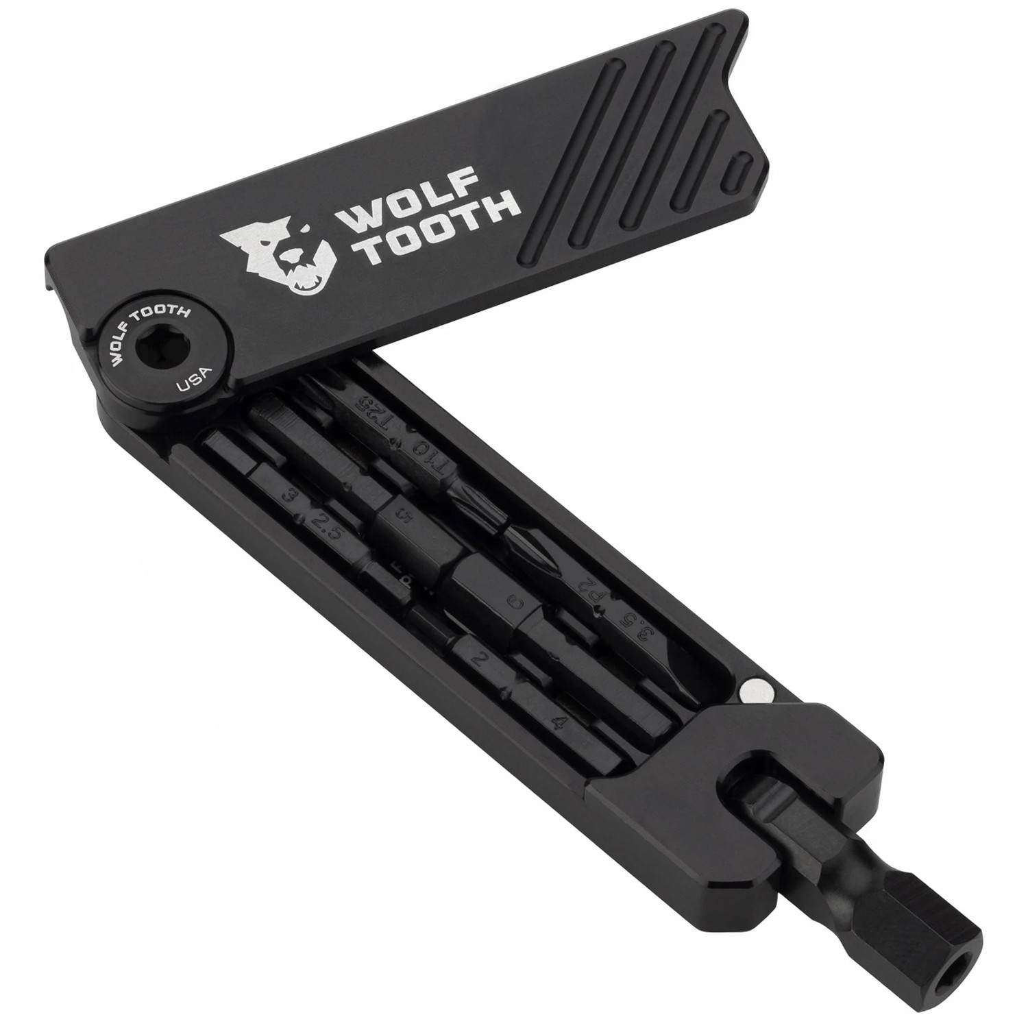 Produktbild von Wolf Tooth 6-Bit Hex Wrench Multitool - schwarz