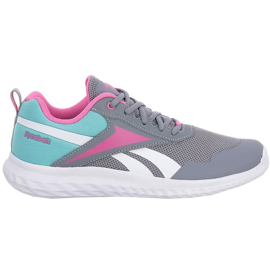 Reebok Rush Runner 5 Kids Running Shoes - cold grey 3/cyber mint F23/true  pink