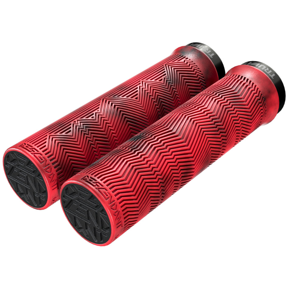 Picture of Truvativ Descendant MTB Lock On Grips - red/black marbled
