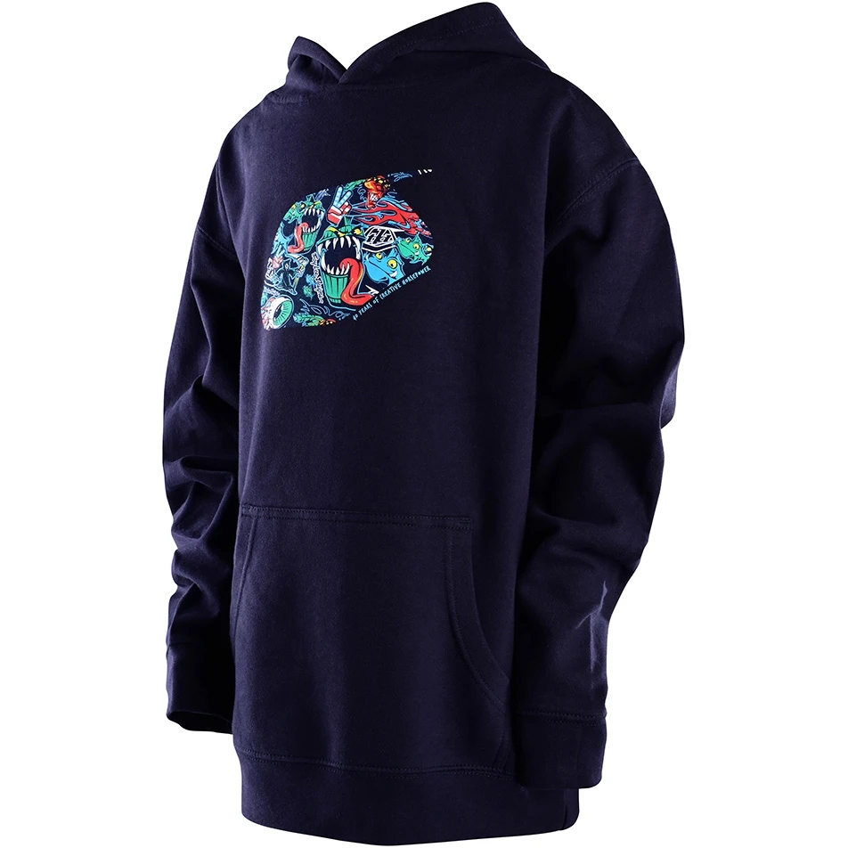 Productfoto van Troy Lee Designs Youth History Pullover Hoodie - Classic Navy