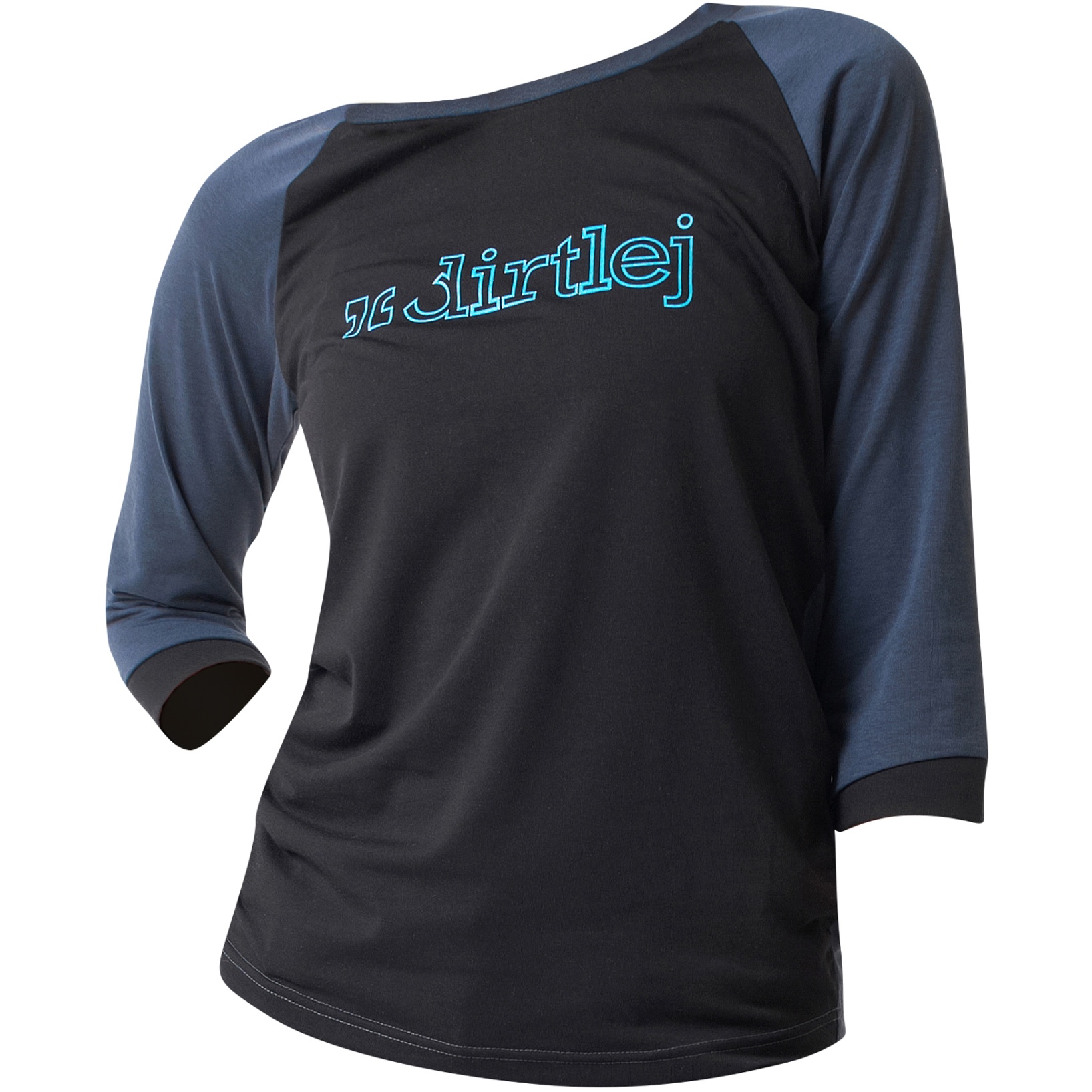 Produktbild von Dirtlej Mountee Damen T-Shirt - steelblue/turq