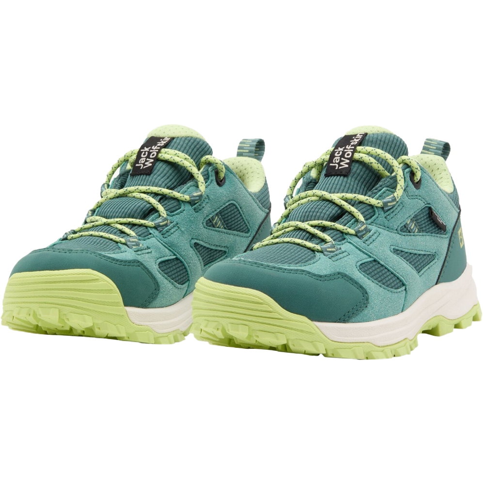 Picture of Jack Wolfskin Vojo Tour Texapore Low Hiking Shoes Kids - jade green