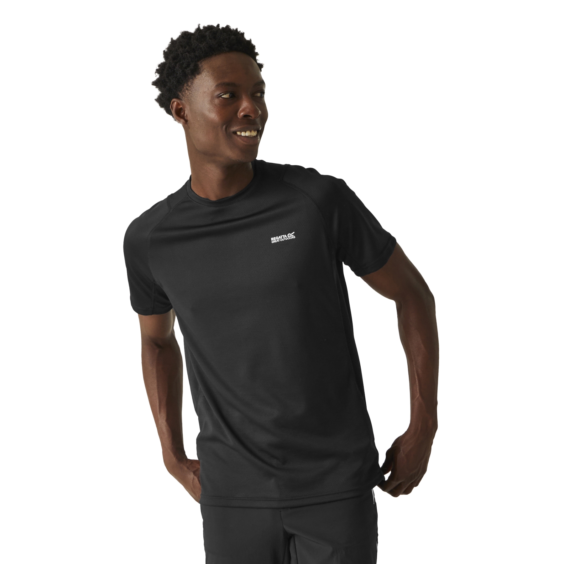 Produktbild von Regatta Virda IV T-Shirt Herren - Schwarz/Schwarz 826