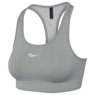 Image of Saucony Skyrocket Women's Sports Bra - light grey heather