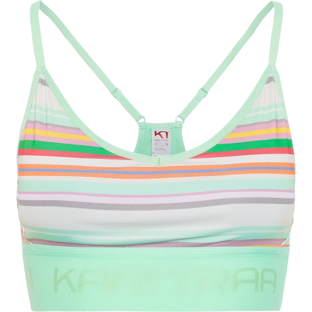 Productfoto van Kari Traa Var Printed Sport-BH Dames - light green