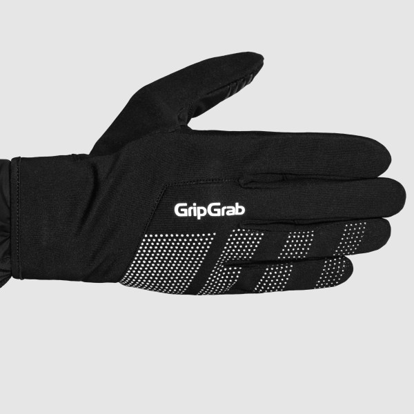 Guanti ciclismo invernali antivento nero per mtb corsa gravel mountain bike bici