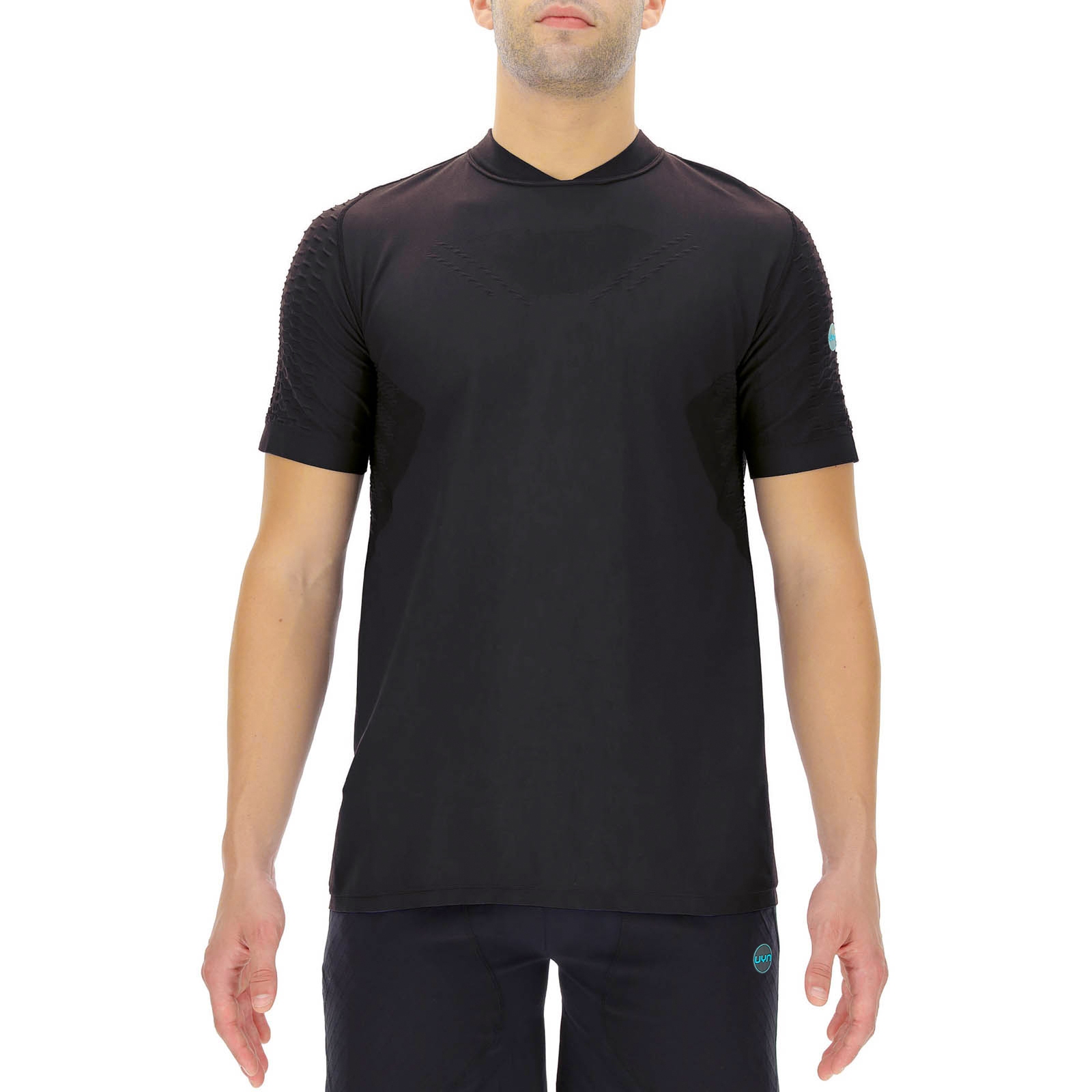 Image of UYN Run Fit Short Sleeve Shirt Men - Blackboard