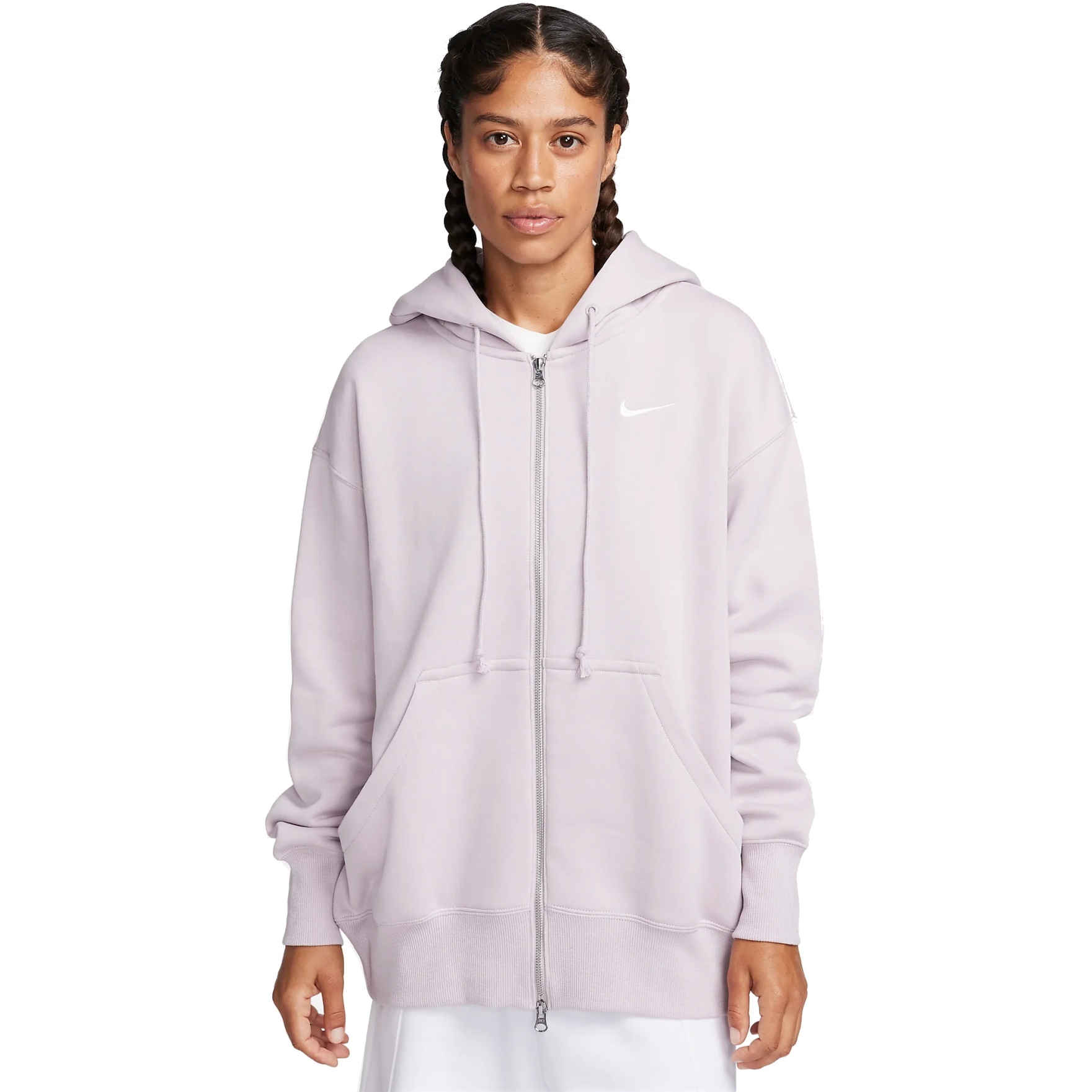 Produktbild von Nike Sportswear Phoenix Fleece Extragroßer Hoodie Damen - platinum violet/sail DQ5758-019