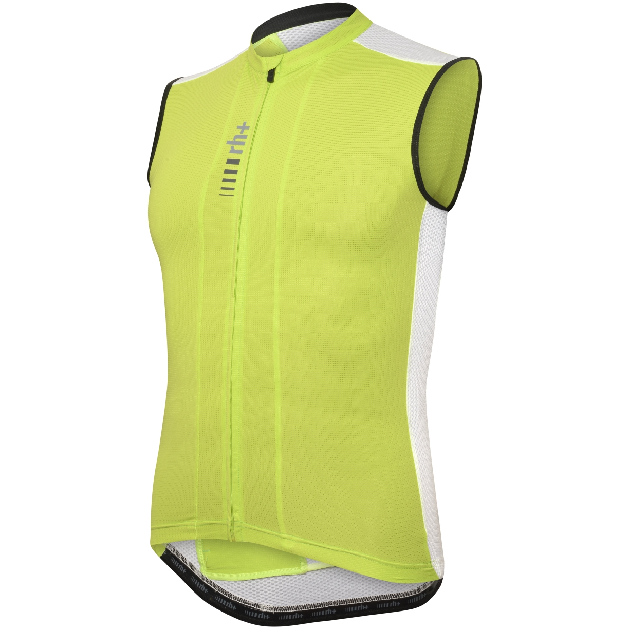 Picture of rh+ New Primo Sleeveless Jersey Men - Acid Lime/White/Black