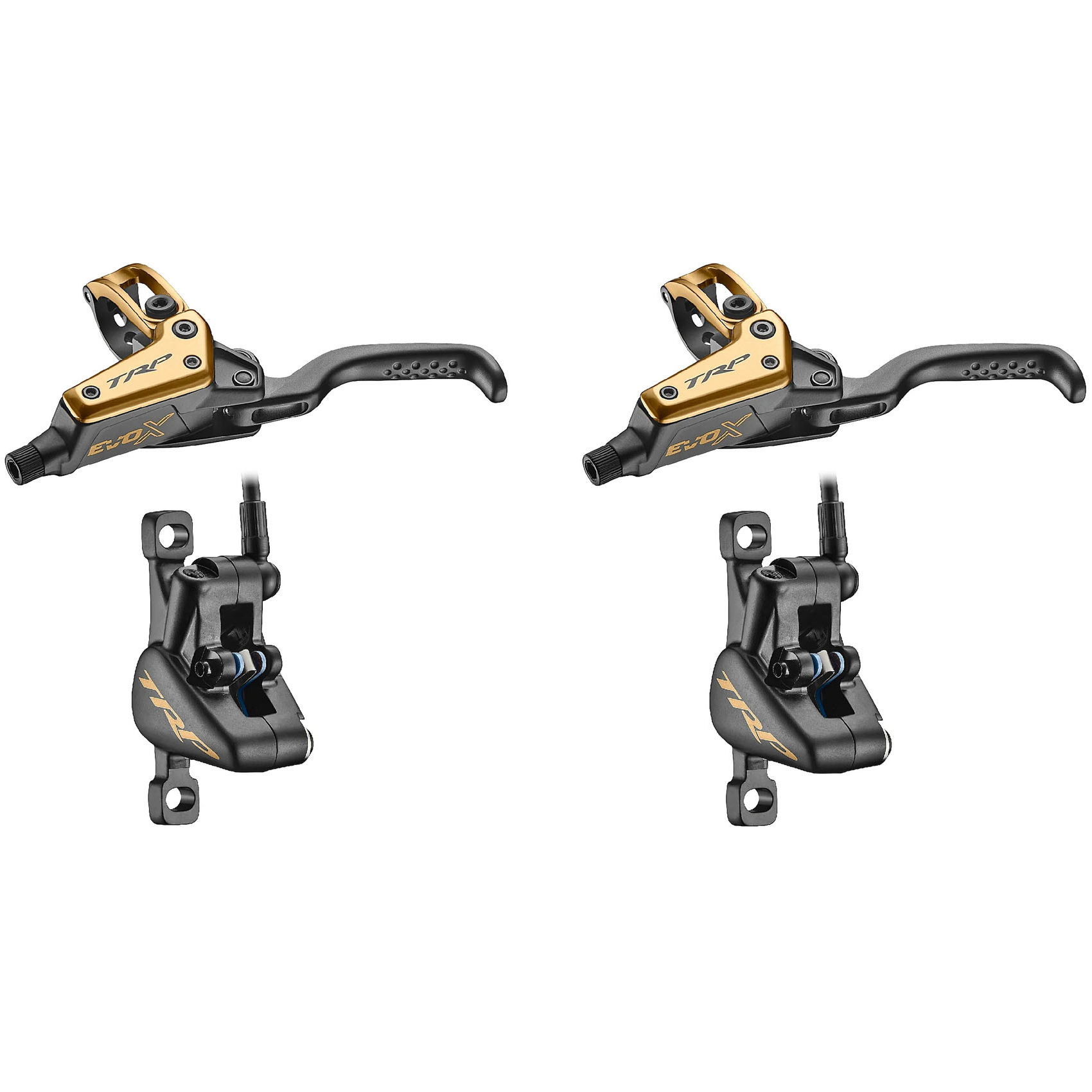Produktbild von TRP EVO X Scheibenbremse | 2-Kolben - Set (Vorn + Hinten) | gold