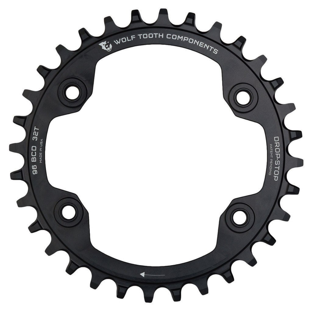 Picture of Wolf Tooth Single Chainring 96mm XTR M9000 / M9020 - Drop Stop - black
