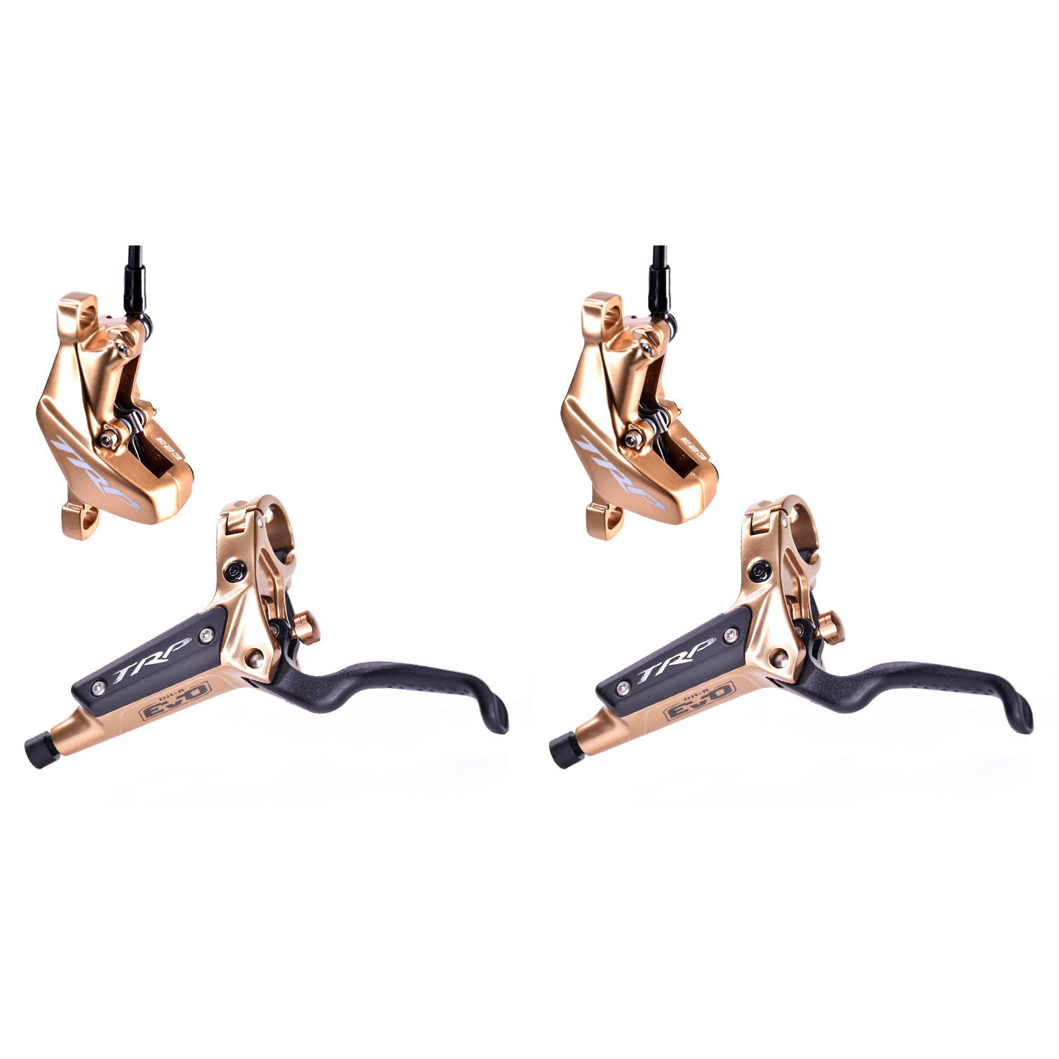 Produktbild von TRP DH-R EVO HD-M846 Hydraulische Scheibenbremse - Set (Vorn + Hinten) | gold