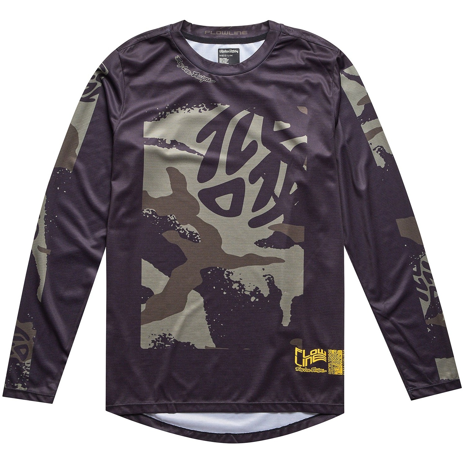 Picture of Troy Lee Designs Flowline Long Sleeve Jersey Youth - Confined Black