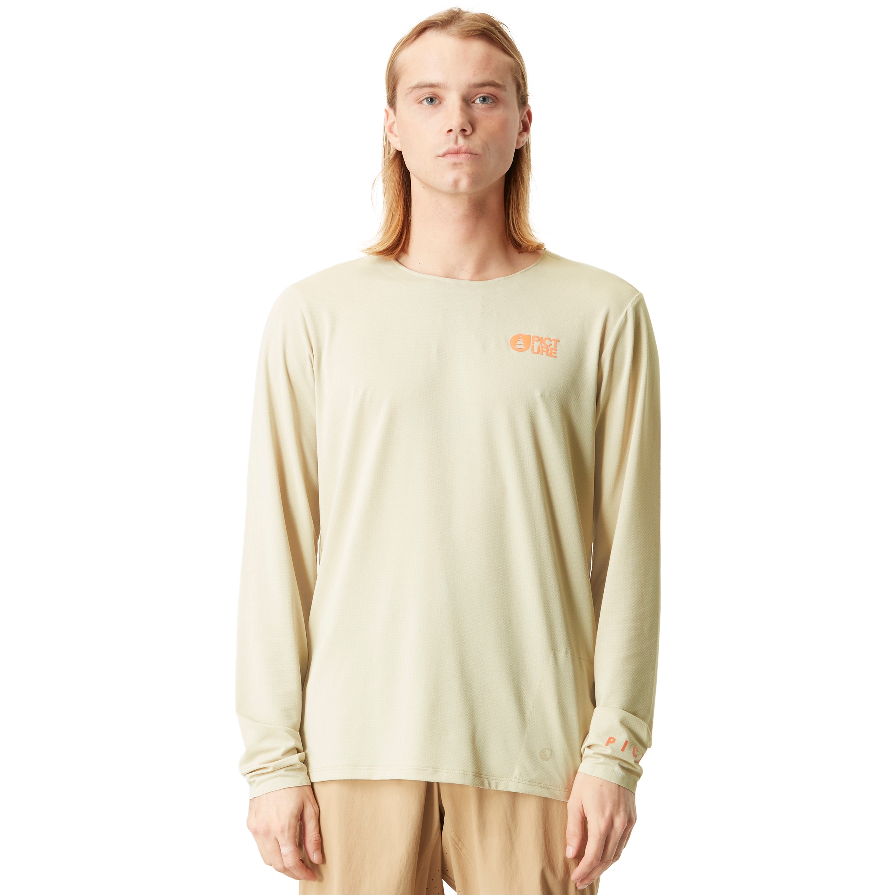 Picture of Picture Osborn Long Sleeve Tech Tee Men - Cement
