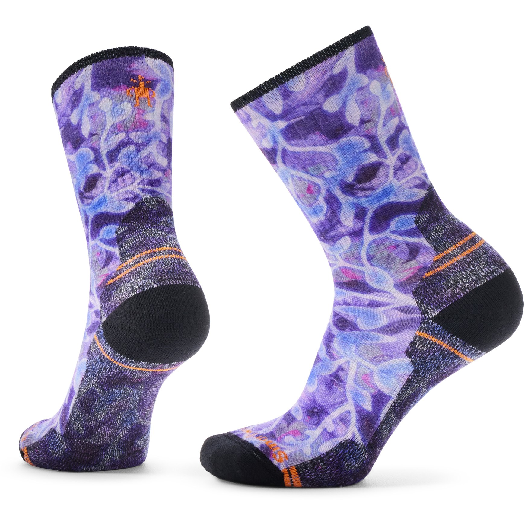 Picture of SmartWool Light Cushion New Print Crew Hiking Socks Women - L90 purple iris