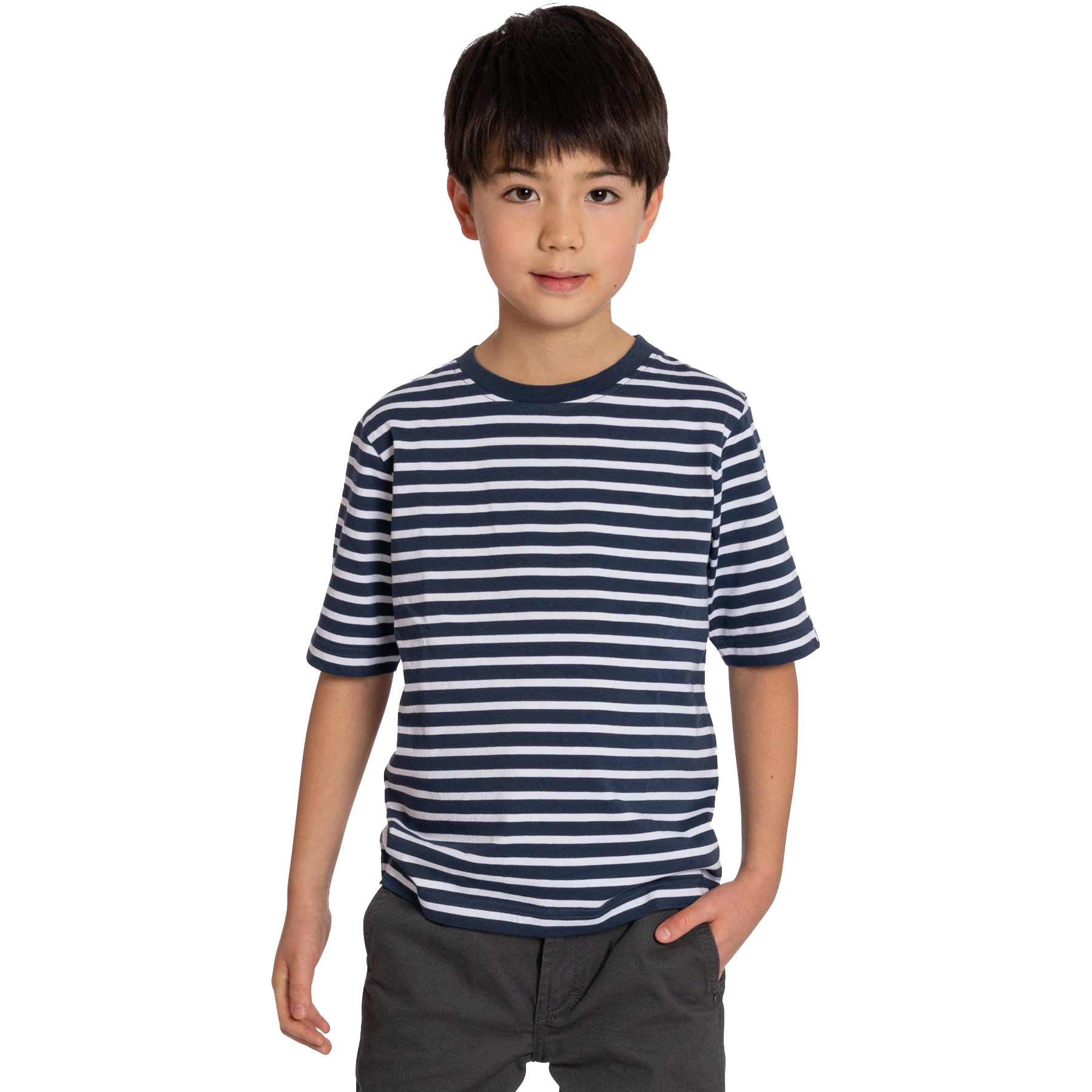 Image of Elkline HANNES Kids' T-Shirt - darkblue - white