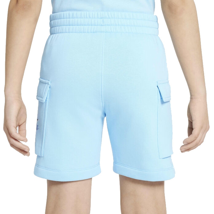 blue nike fleece shorts