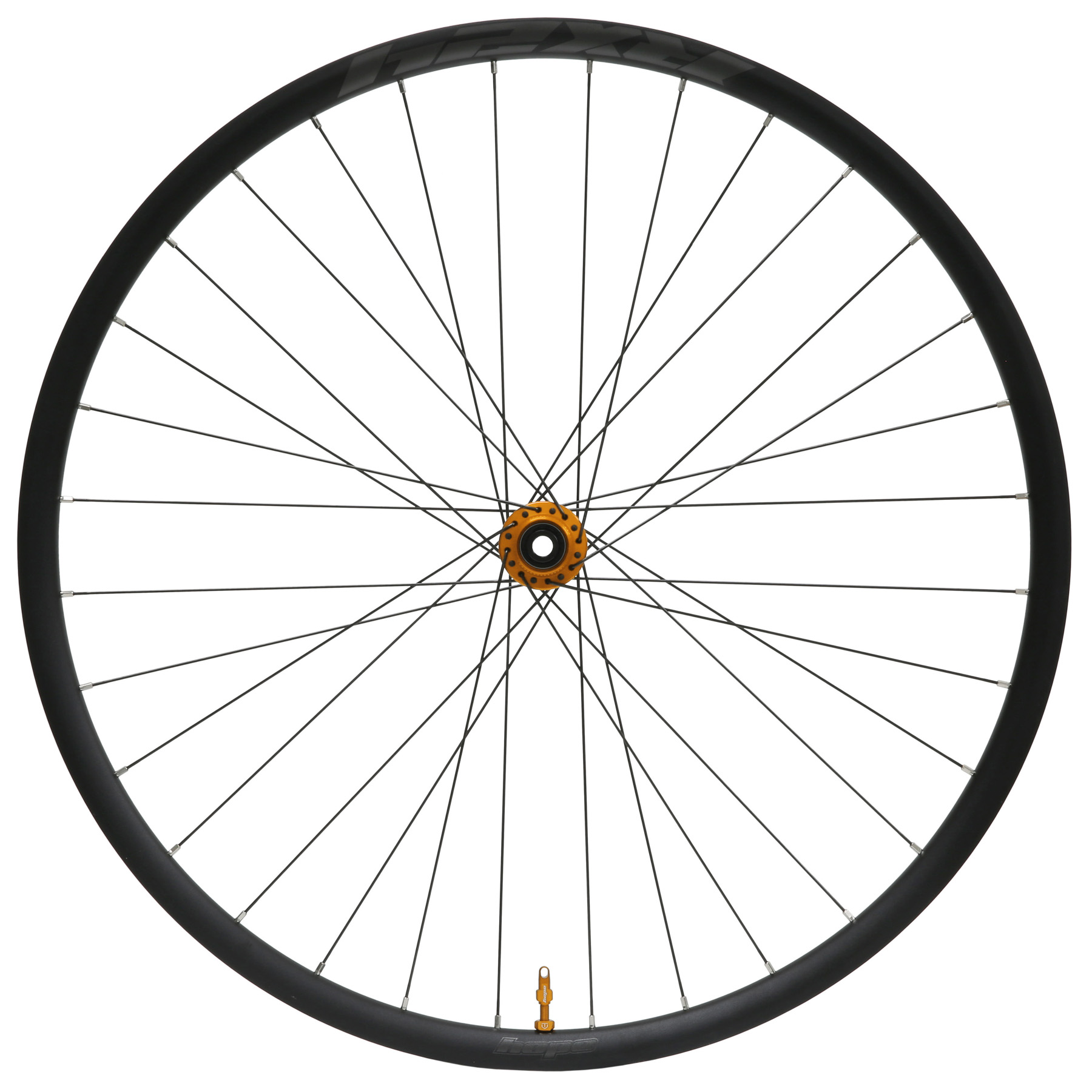 Produktbild von Hope RX24 - Pro 5 Vorderrad - 28&quot; | Clincher | 24-Loch | Centerlock - 12x100mm - orange