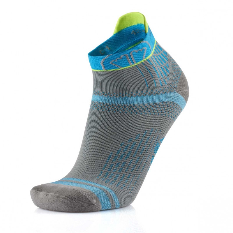 Picture of Sidas Run Feel Socks - mid grey/turquoise