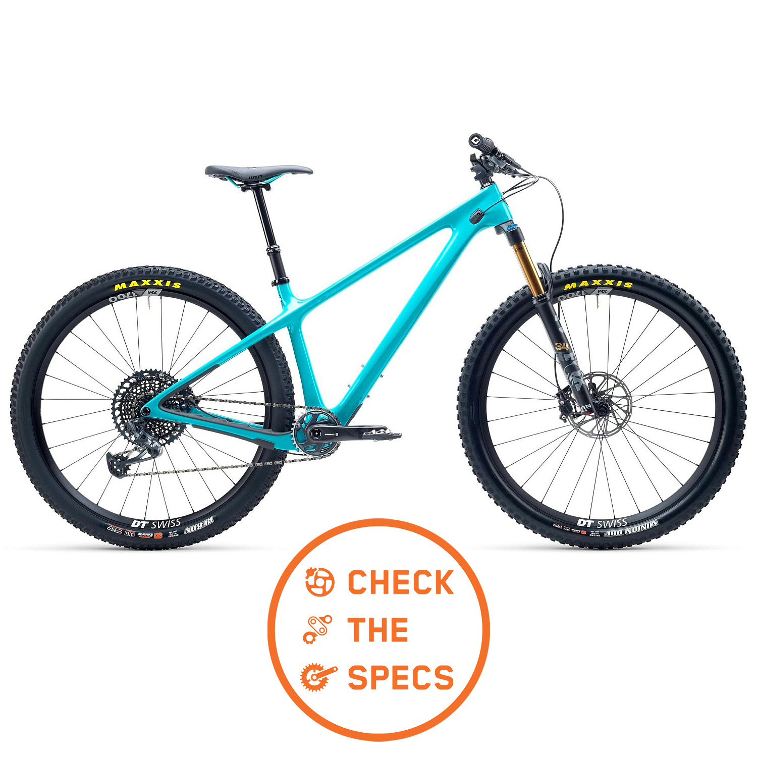 Productfoto van Yeti Cycles ARC - T2 29&quot; Carbon Mountainbike - 2022 - Turquoise A02