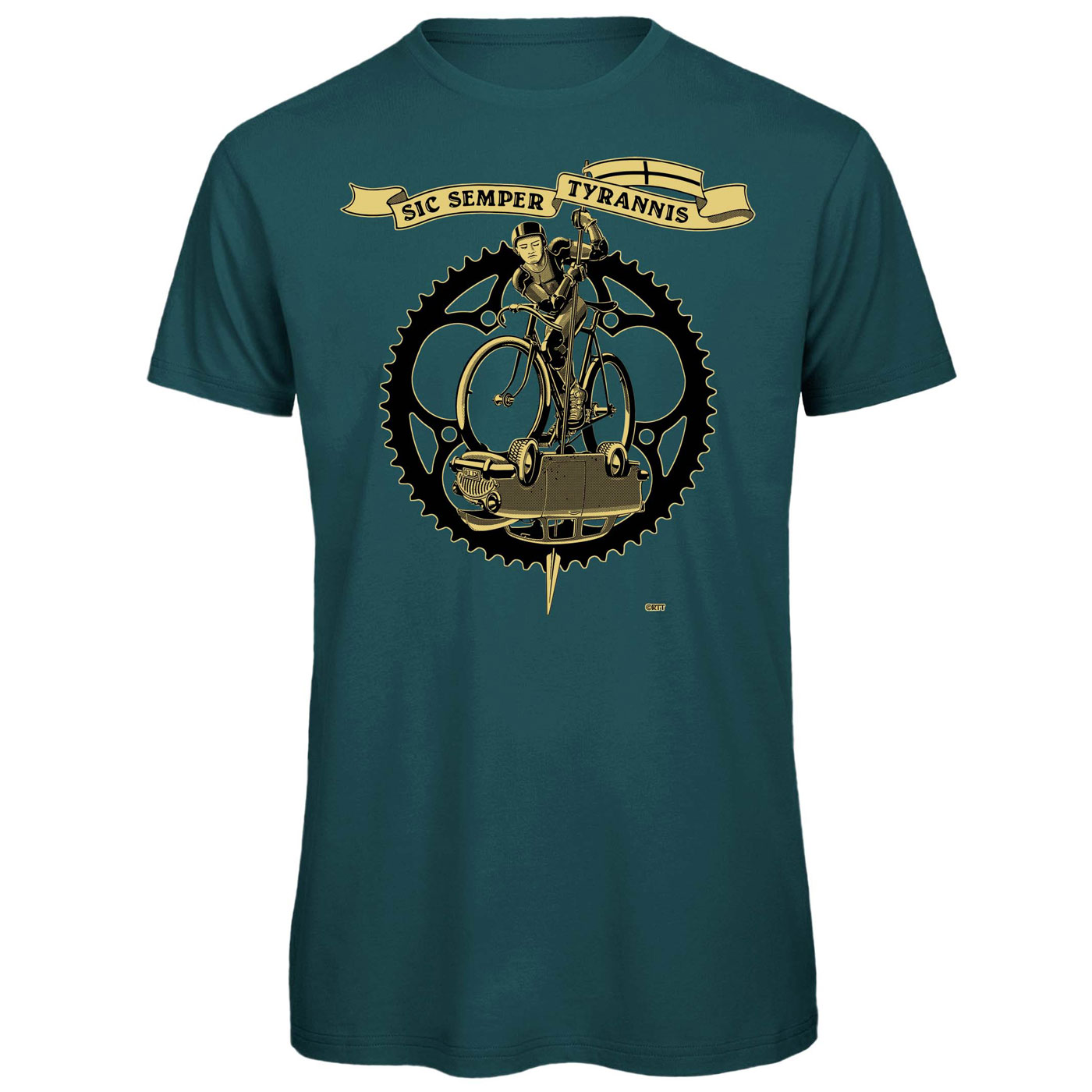 Photo produit de RTTshirts T-Shirt Vélo Homme - Saint Georges - bleu