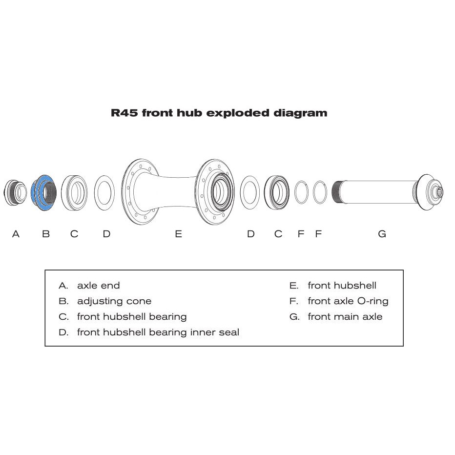 Image of Chris King R45 Hub Axle Adjusting Cone Clamp (PHB710, PHB725)