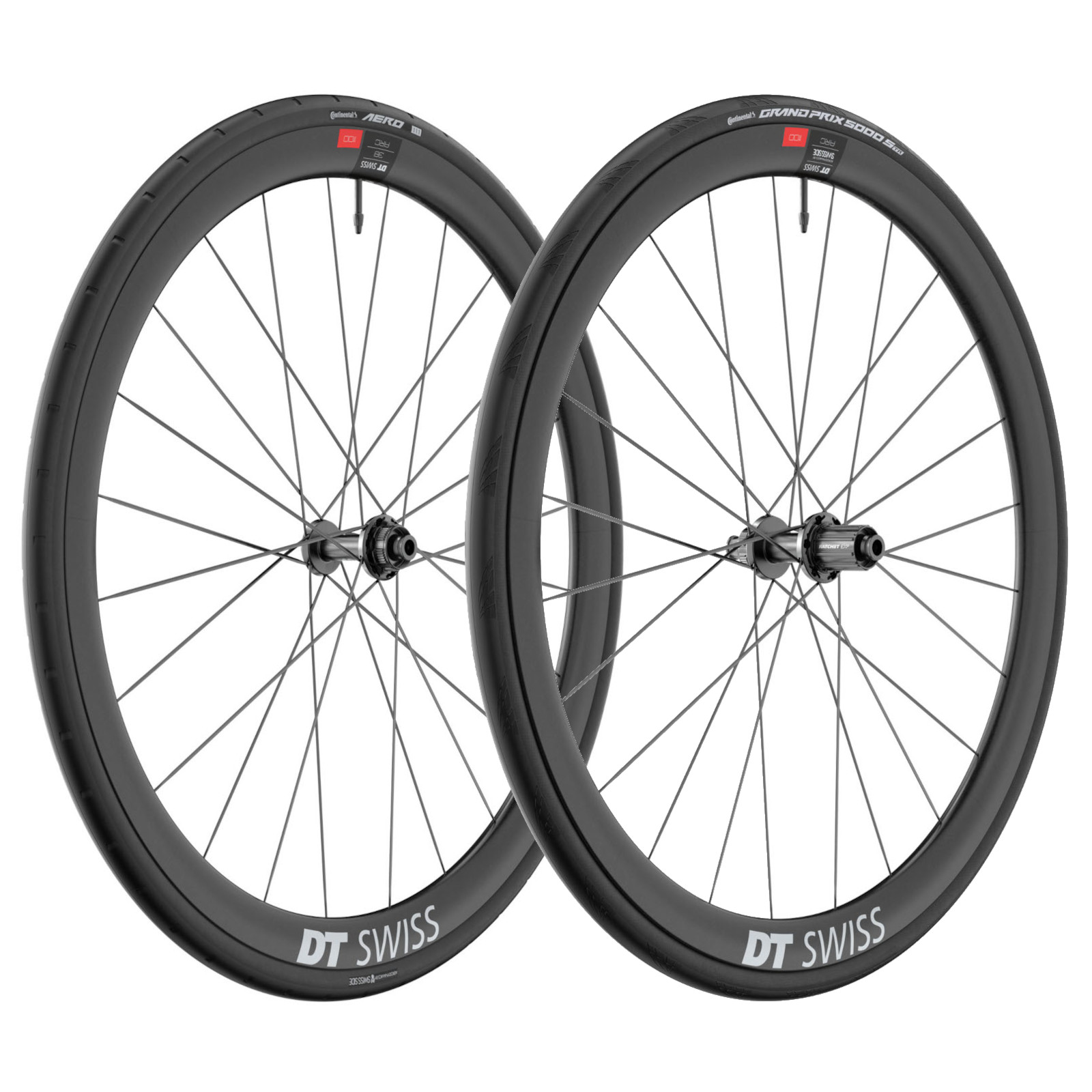 Колесная система DT Swiss | Continental WTS - ARC 1100 DICUT 38 комплектов + Складная шина Aero 111 / GP 5000 S - 28