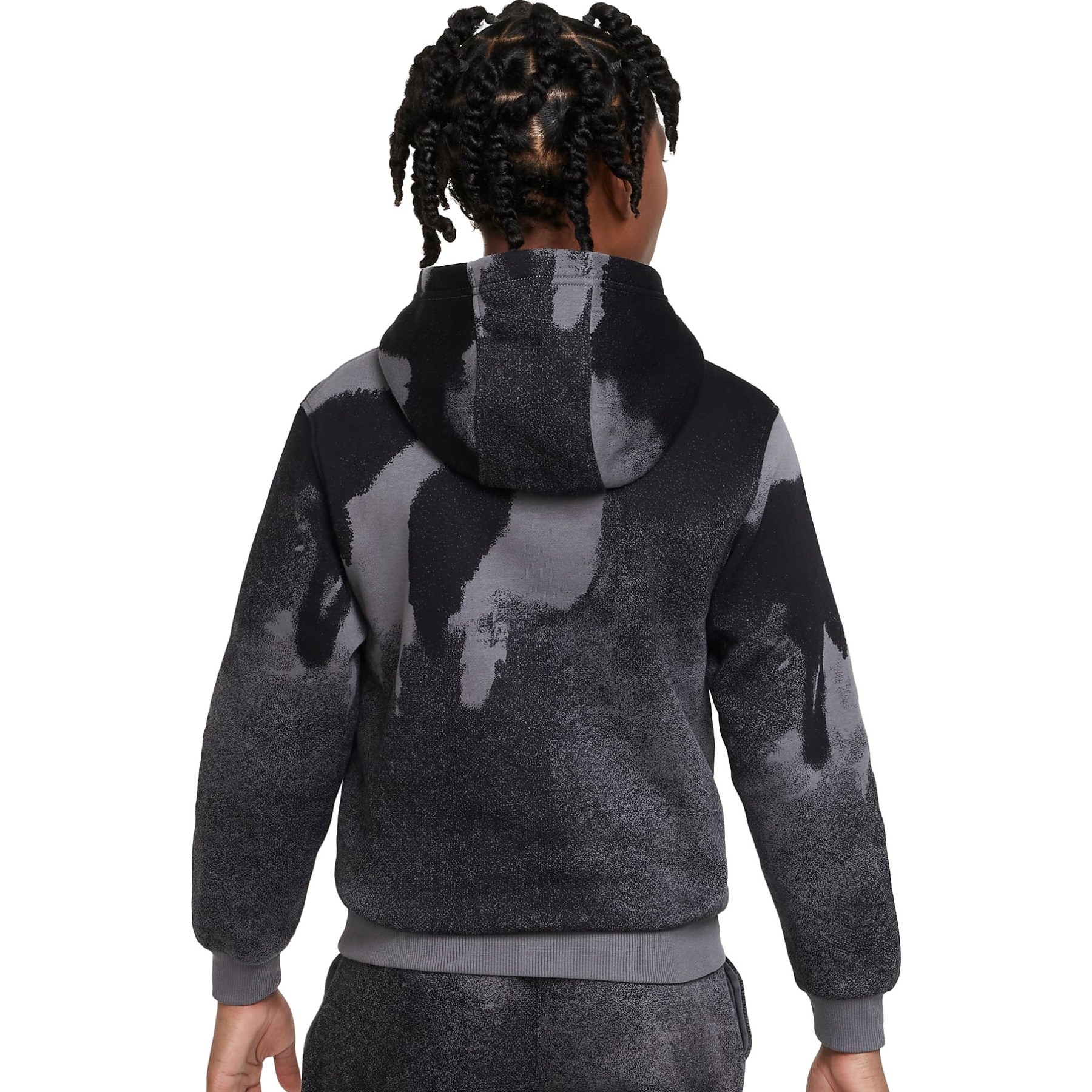Nike Sportswear Club Fleece Hoodie Kids - black/iron grey/white FD3174-010