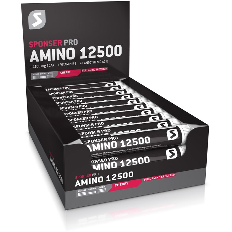 Produktbild von SPONSER Amino 12500 - Trinkampulle mit Aminosäuren - 30x25ml