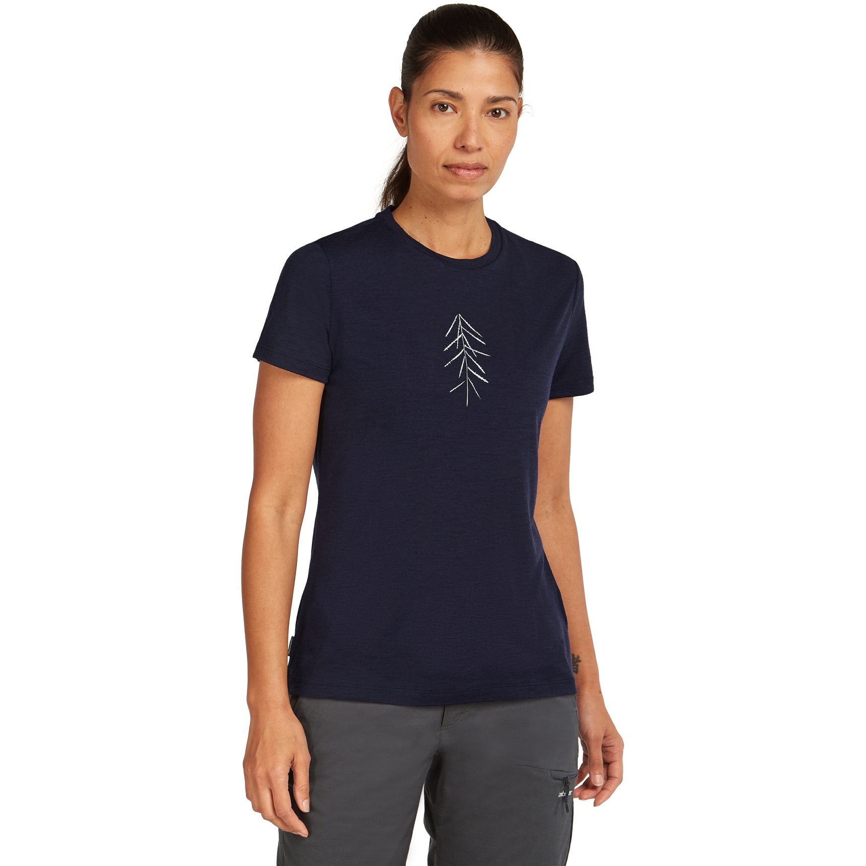 Foto de Icebreaker Camiseta Mujer - Merino 150 Tech Lite Lancewood - Midnight Navy