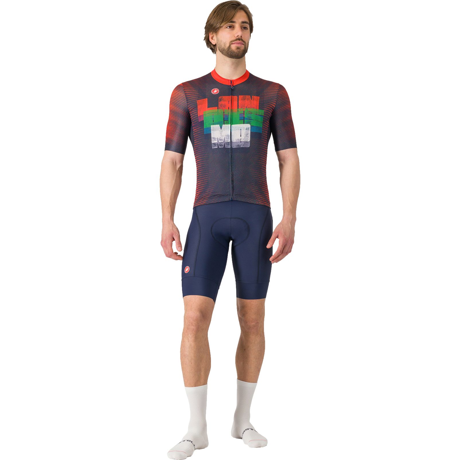 Bild von Castelli Landismo Kurzarmtrikot Herren - belgian blue/red-green 424