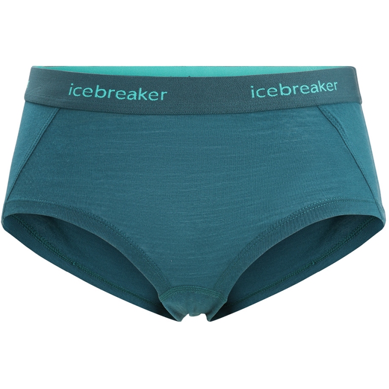 Picture of Icebreaker Women&#039;s Sprite Hot Pants - Green Glory