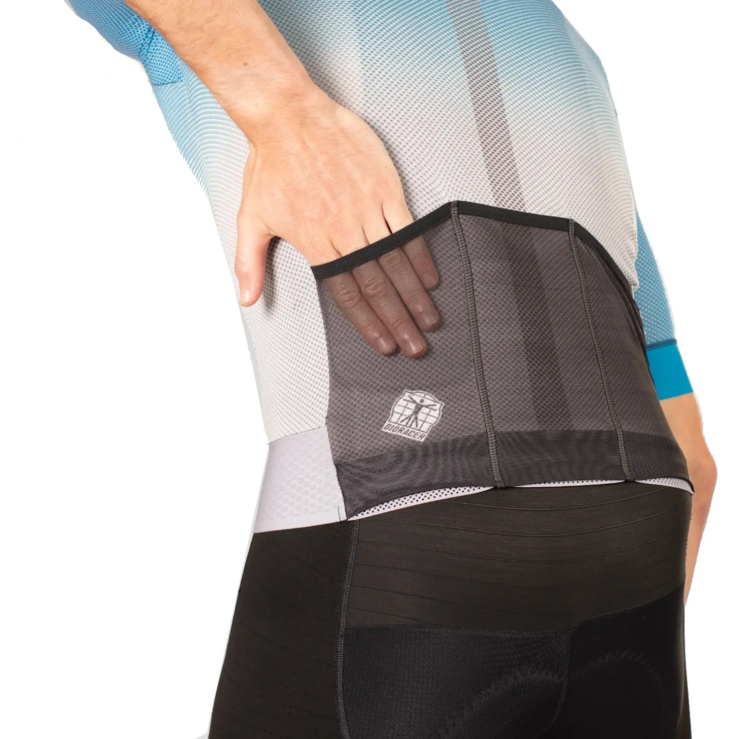 BIORACER SPEED WEAR JERSEY Mサイズ Bioracer Speedwear Cooling Jersey Men - grey/azure | BIKE24