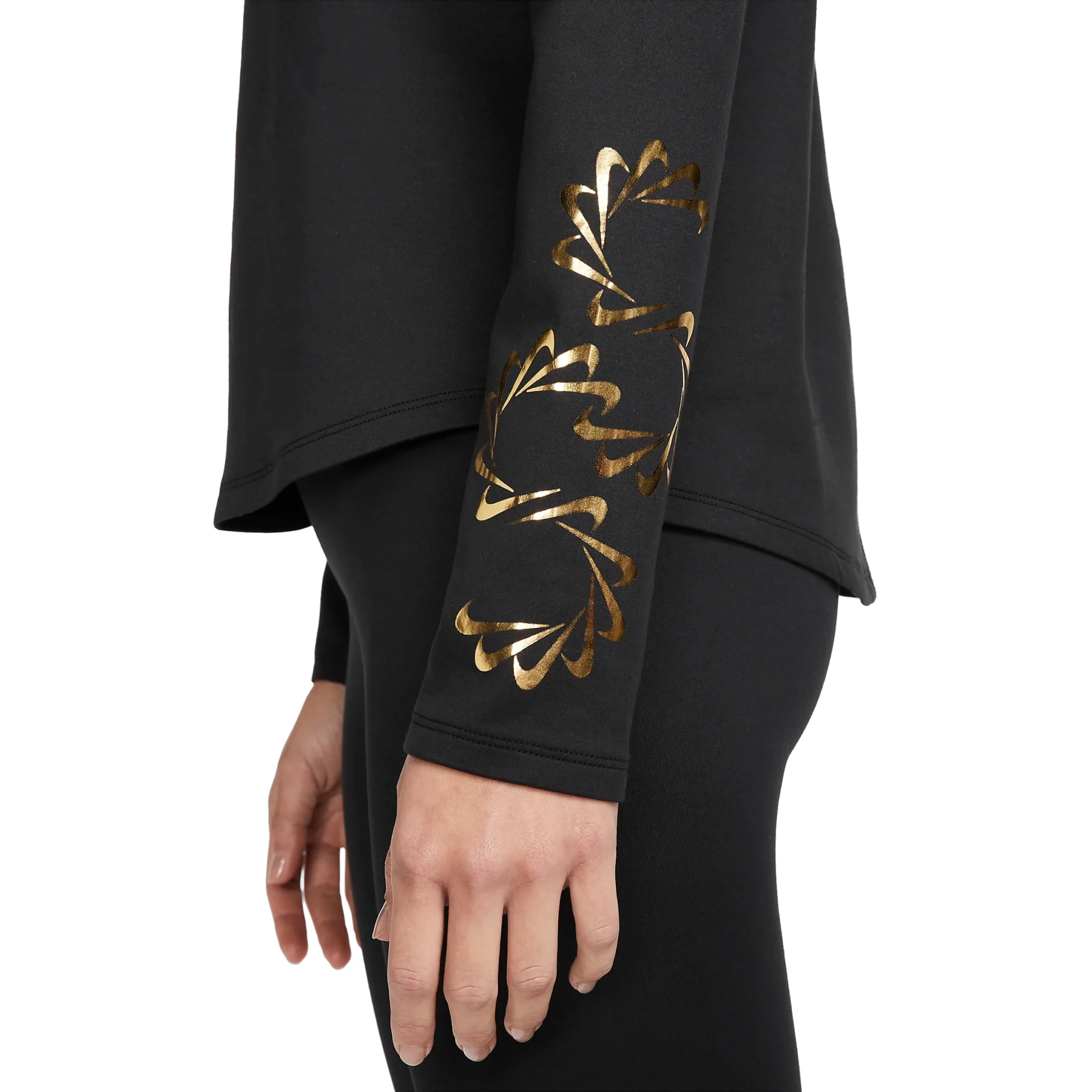 Nike Therma-FIT One Graphic Langarmshirt Damen black/photon dust