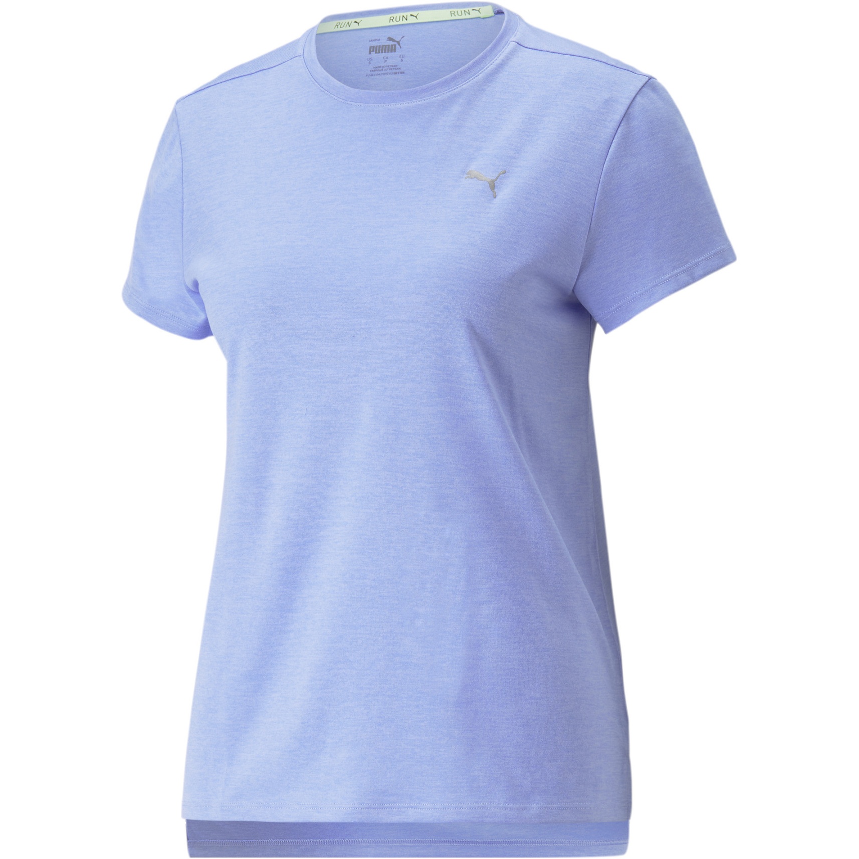 Heather Damen Run | Puma BIKE24 Purple Favorite - Elektro T-Shirt Heather